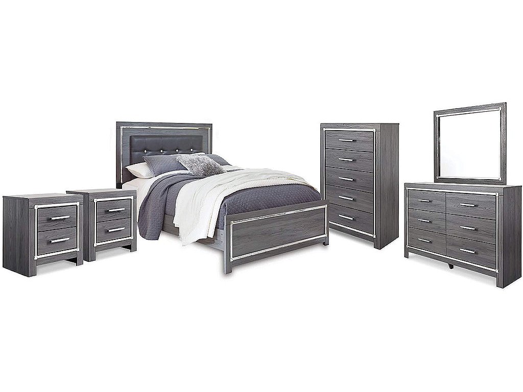 Lodanna Queen Panel Bed, Dresser, Mirror, Chest and 2 Nightstands - main image