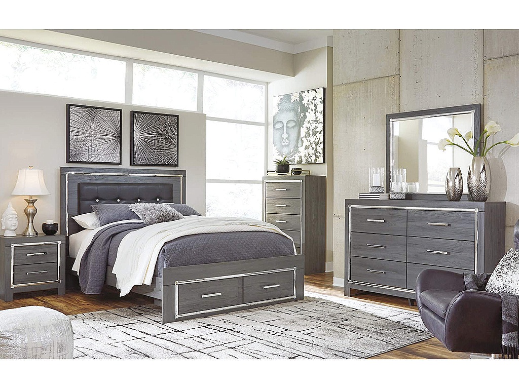 Lodanna Queen Panel Storage Bed, Dresser, Mirror, Chest and Nightstand - main image