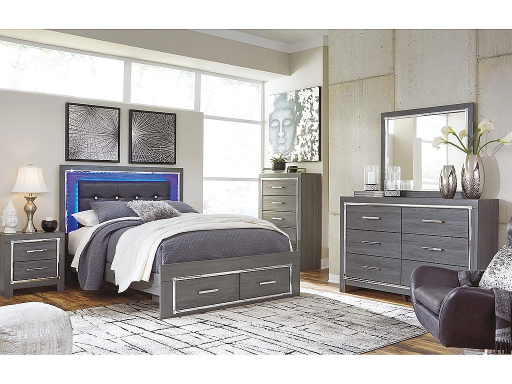 Lodanna Queen Panel Storage Bed, Dresser, Mirror, Chest and Nightstand - image 8