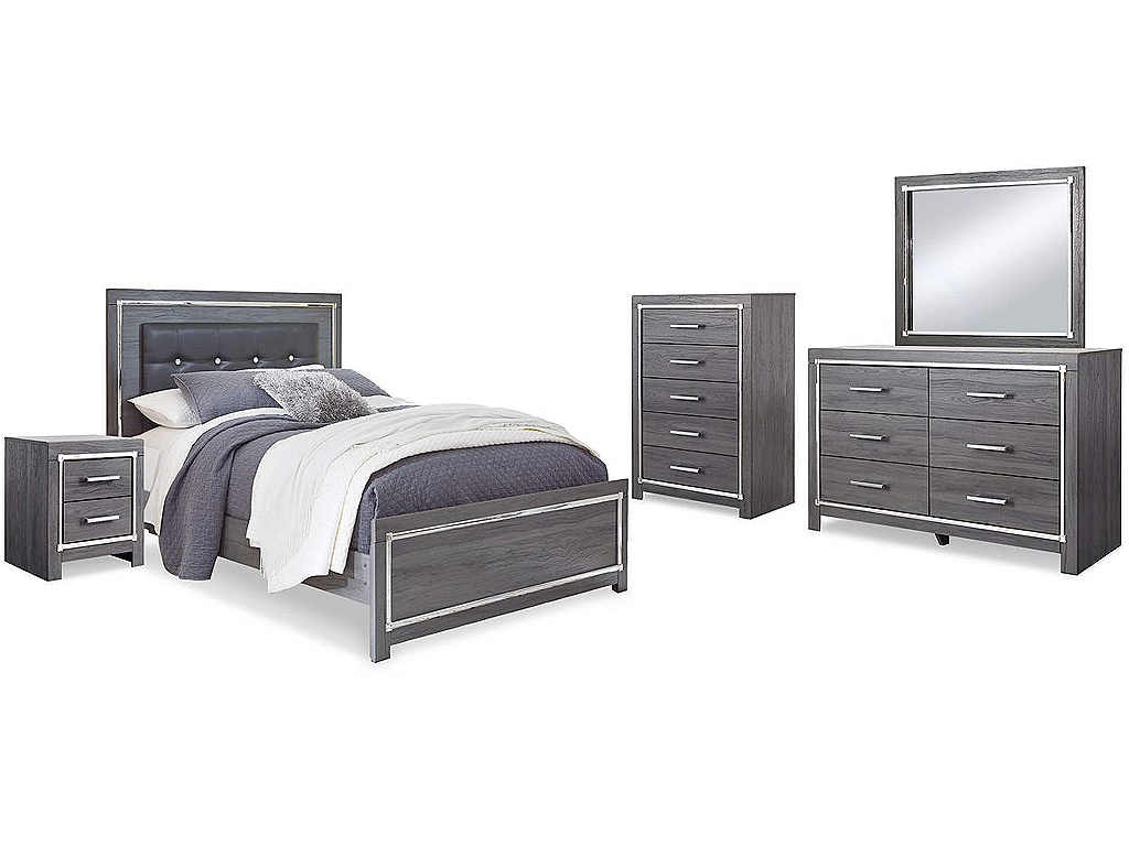 Lodanna Queen Panel Bed, Dresser, Mirror, Chest and Nightstand - main image