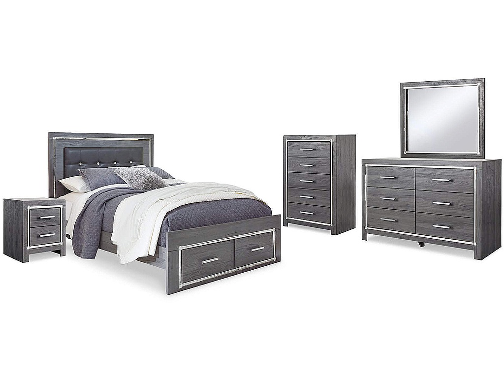 Lodanna Queen Panel Storage Bed, Dresser, Mirror, Chest and Nightstand - image 1