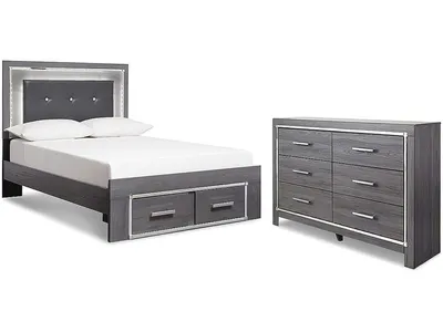 Lodanna Full Panel Storage Bed and Dresser