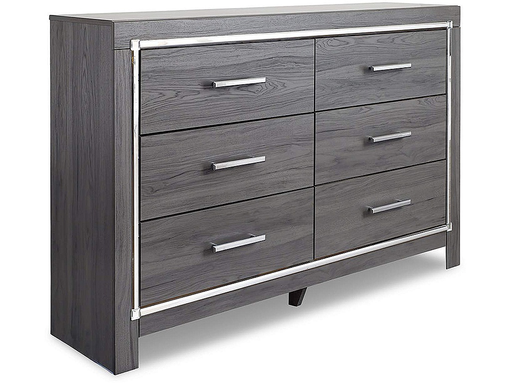 Lodanna King Upholstered Panel Bed, Dresser and Nightstand - image 1