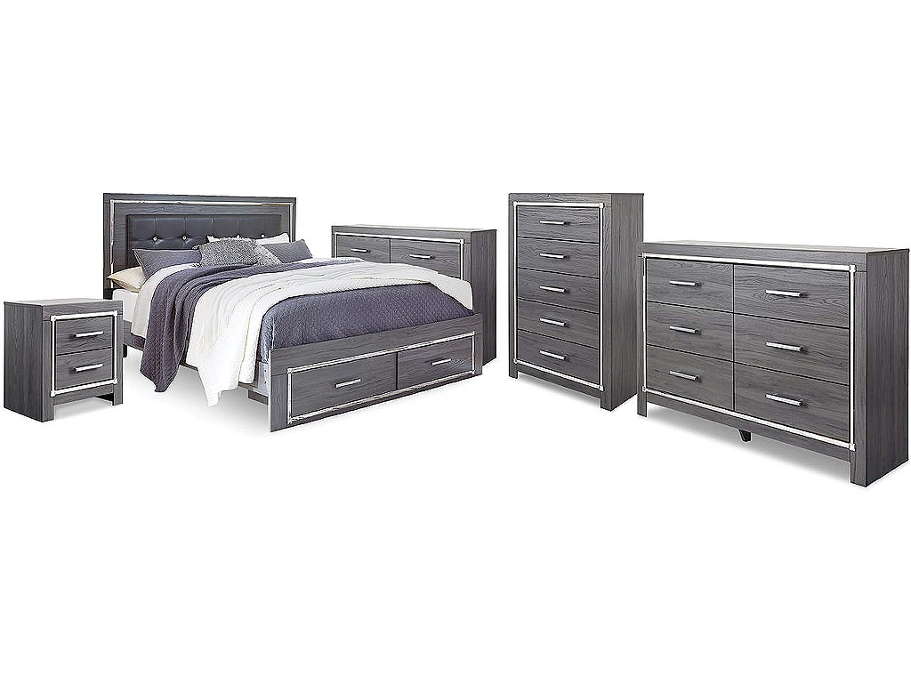 Lodanna King Storage Bed, 2 Dressers, Cheat and Nightstand - main image