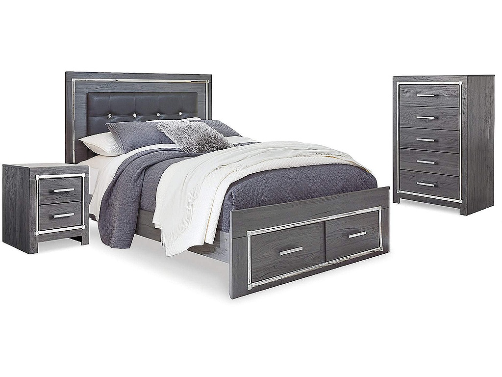 Lodanna Queen Storage Bed, Chest and Nightstand - main image