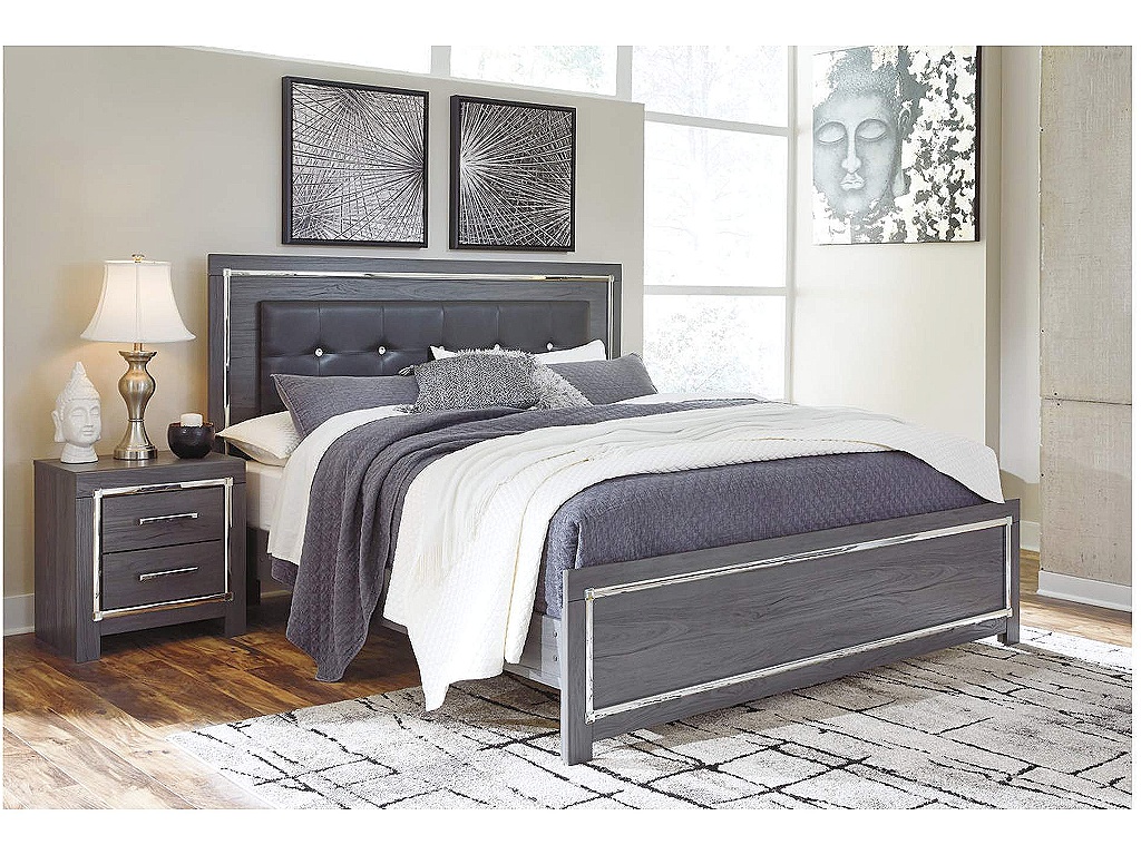 Lodanna King Upholstered Panel Bed, Dresser and Nightstand - image 8