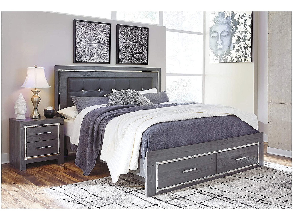 Lodanna King Panel Bed with 2 Storage Drawers - image 7