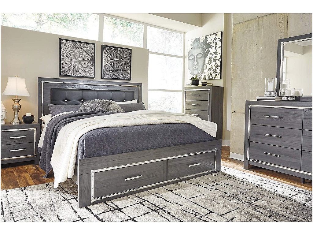 Lodanna King Panel Bed with 2 Storage Drawers - image 8