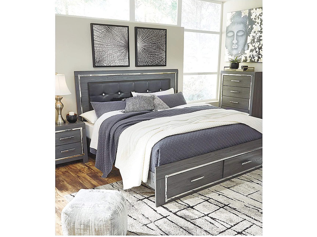 Lodanna King Panel Bed with 2 Storage Drawers - image 9