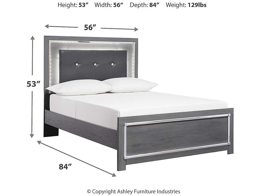 Lodanna Full Upholstered Panel Bed, Dresser, Mirror, and Nightstand - image 5