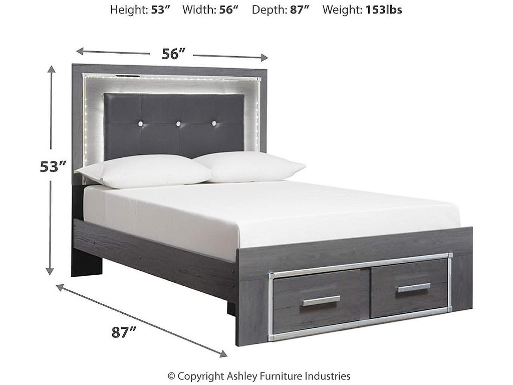Lodanna Full Upholstered Panel Storage Bed, Dresser, Mirror, and Nightstand - image 5