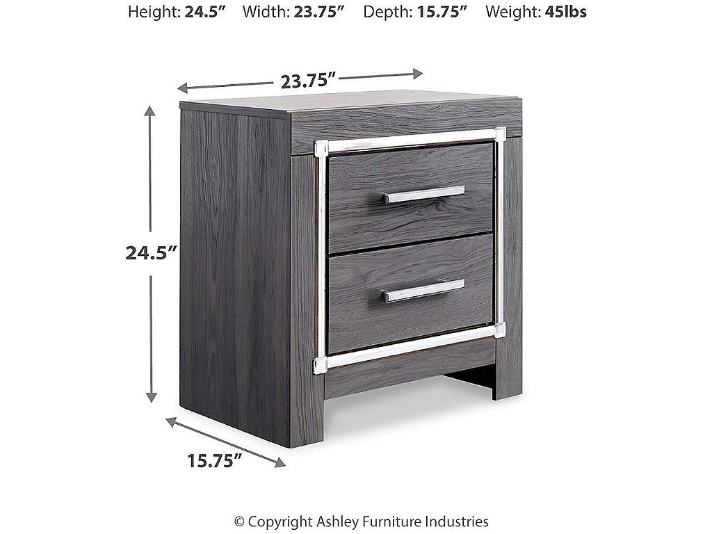 Lodanna King Upholstered Panel Bed, Dresser and Nightstand - image 5