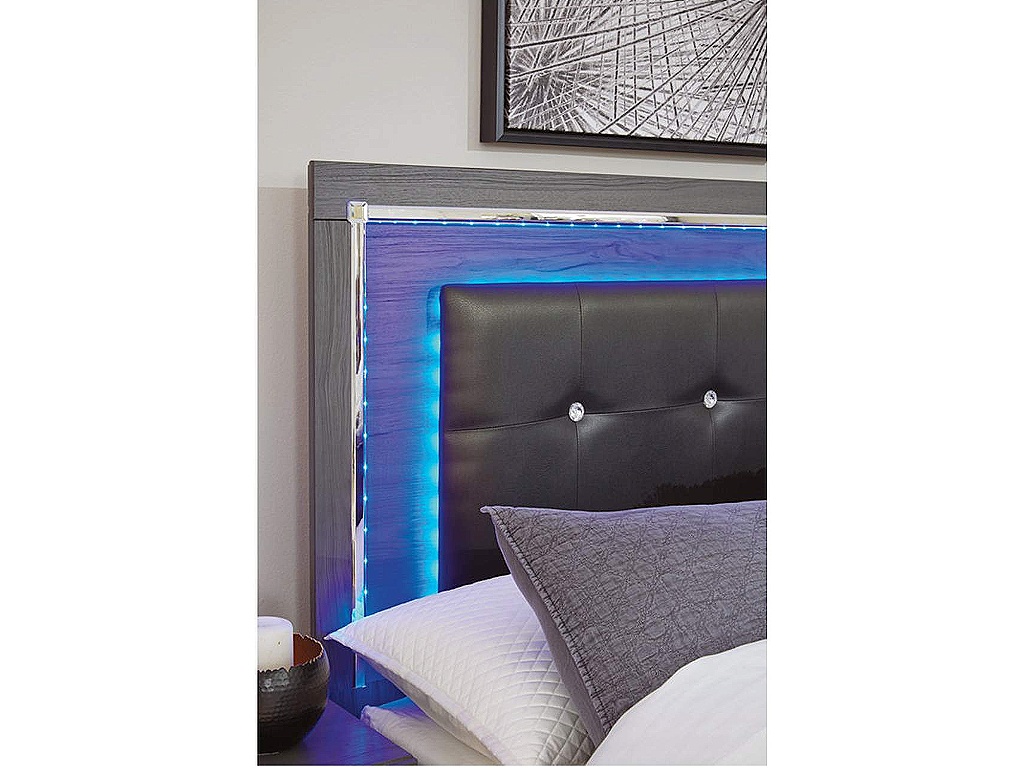 Lodanna King Upholstered Panel Bed, Dresser and Nightstand - image 10
