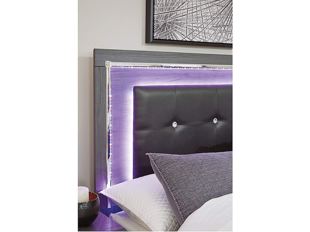Lodanna King Upholstered Panel Bed, Dresser and Nightstand - image 12