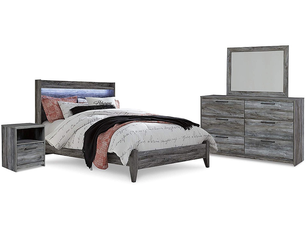 Baystorm Queen Panel Bed, Dresser, Mirror and Nightstand - image 1