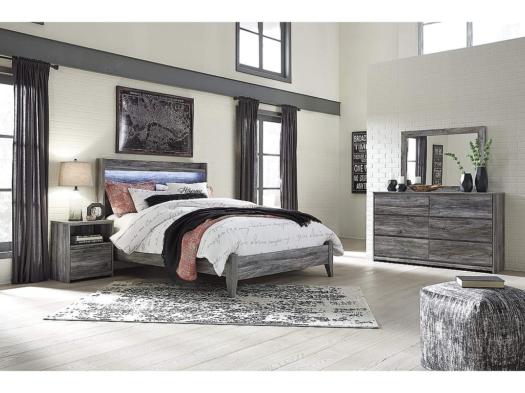 Baystorm Queen Panel Bed, Dresser, Mirror and Nightstand - main image