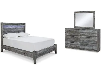 Baystorm Full Panel Bed, Dresser and Mirror