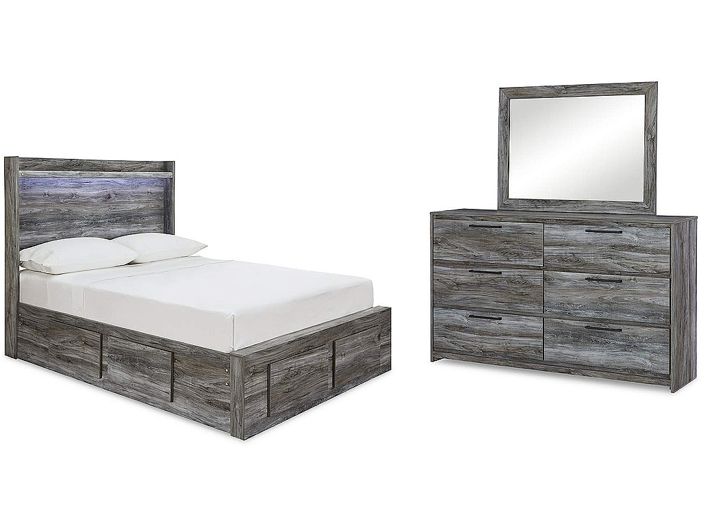 Baystorm Full Panel Storage Bed, Dresser and Mirror - main image