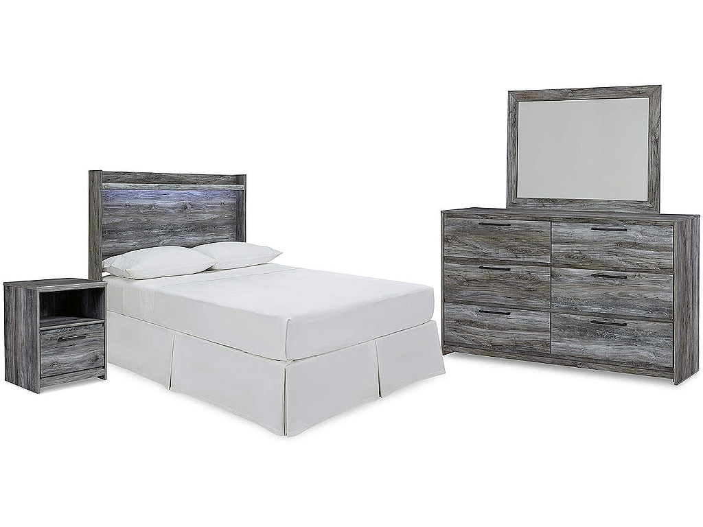 Baystorm Full Panel Bed Headboard, Dresser, Mirror and Nightstand - image 1