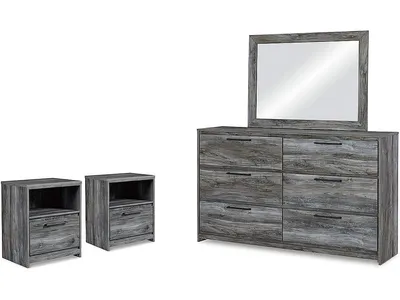 Baystorm Dresser, Mirror and 2 Nightstands