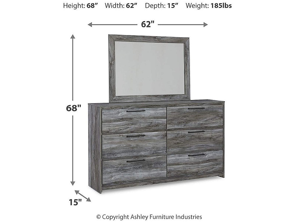Baystorm Twin Panel Bed, Dresser, Mirror and Nightstand - image 7