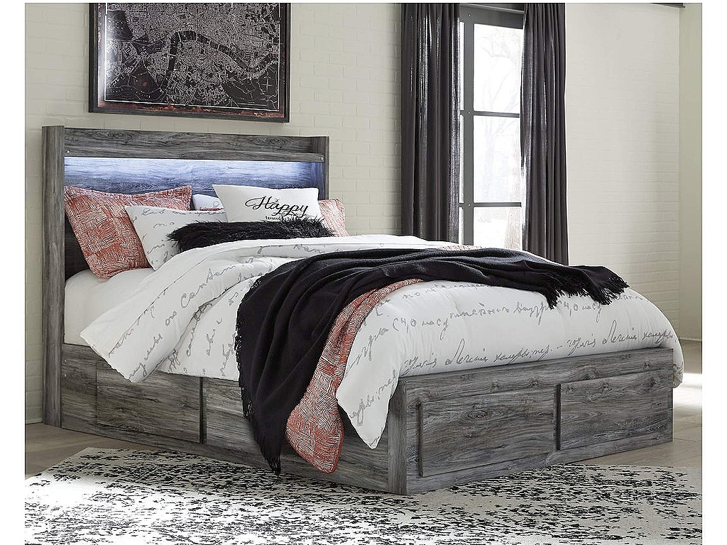 Baystorm Queen Panel Bed with 2 Side Storage, Dresser, Mirror, and Nightstand - image 12