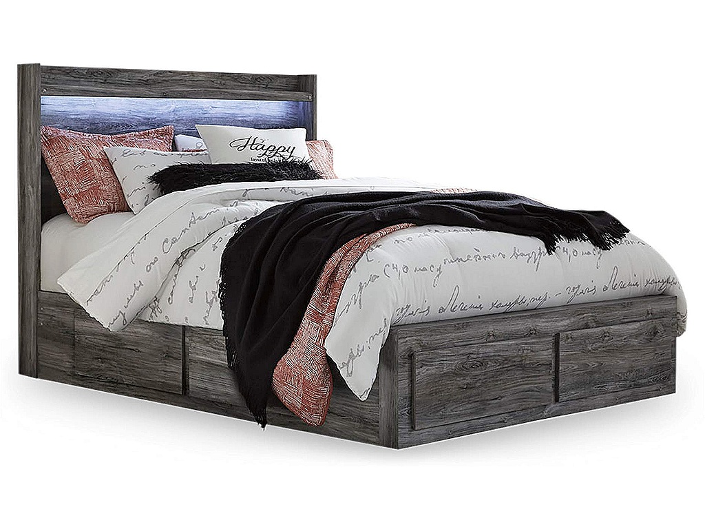 Baystorm Queen Panel Bed with 6 Storage Drawers - main image