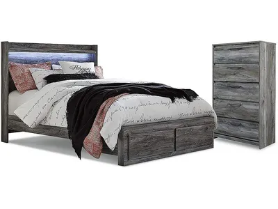 Baystorm King Panel Storage Bed with Chest
