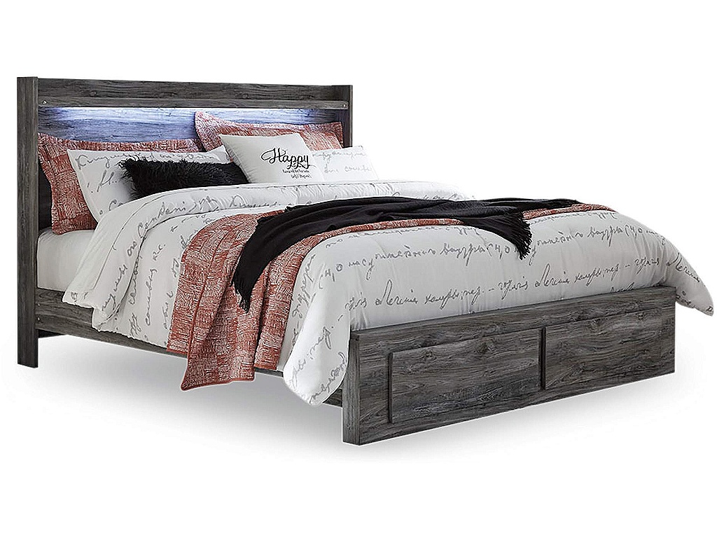 Baystorm King Panel Bed with 2 Storage Drawers - main image