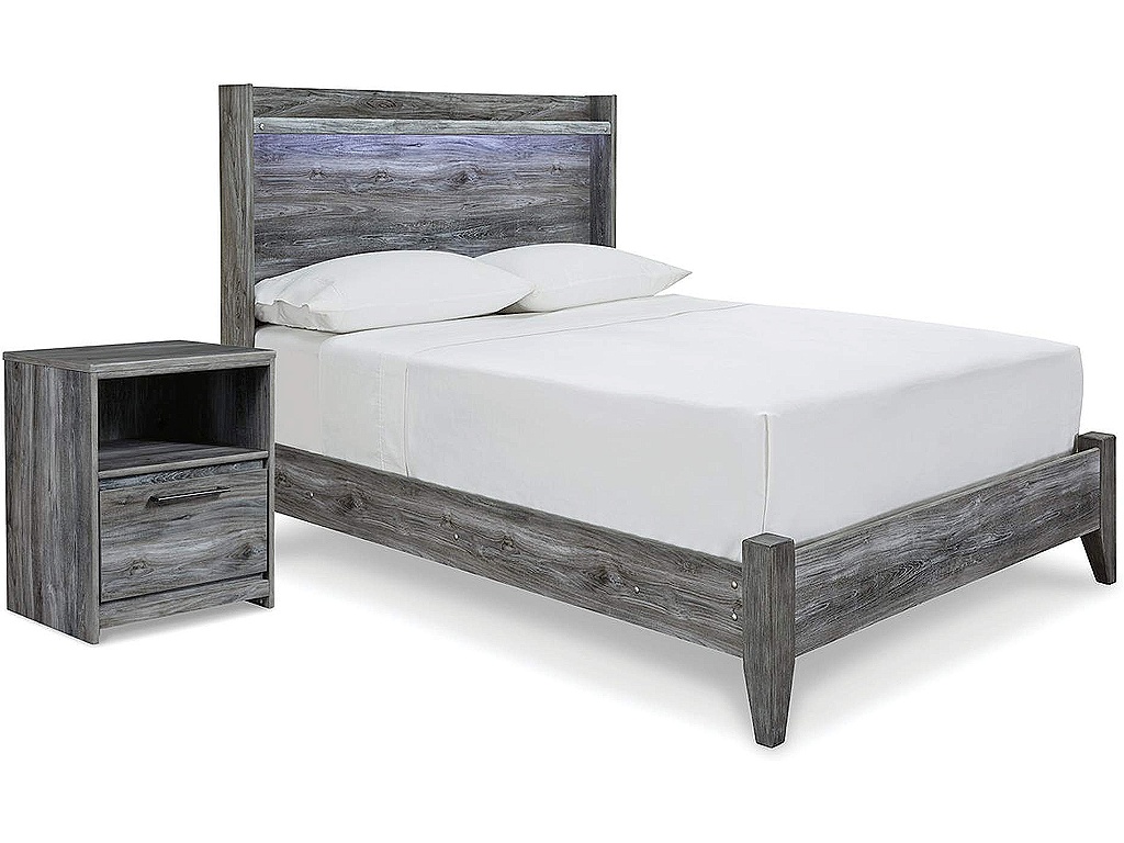 Baystorm Full Panel Bed and Nightstand - main image