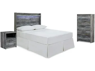 Baystorm Full Panel Headboard, Chest and Nightstand