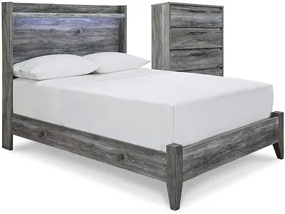 Baystorm Full Panel Bed and Chest