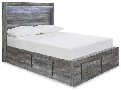 Baystorm Full Panel Bed with 4 Storage Drawers