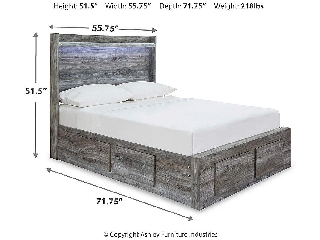 Baystorm Full Panel Bed with 6 Storage Drawers - image 3