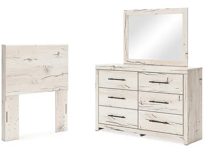 Lawroy Twin Panel Headboard, Dresser and Mirror