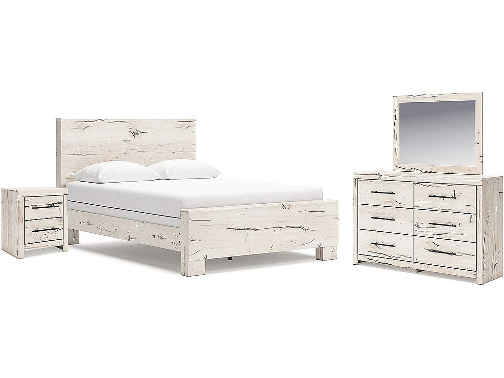 Lawroy Queen Panel Bed, Dresser, Mirror and Nightstand - main image