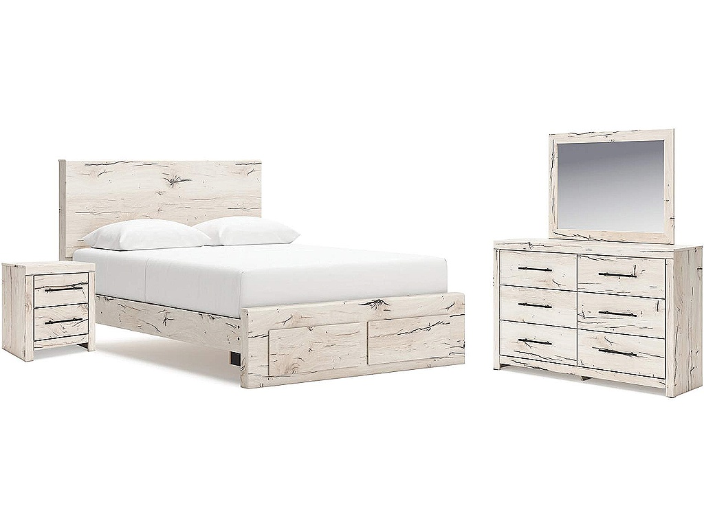 Lawroy Queen Storage Bed, Dresser, Mirror, Nightstand - main image