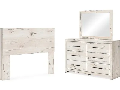 Lawroy Queen Panel Headboard, Dresser and Mirror