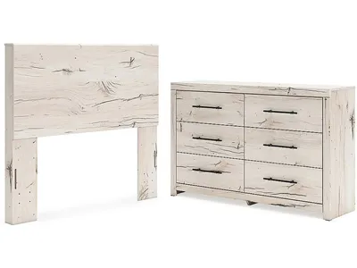 Lawroy Full Panel Headboard, Dresser and Mirror