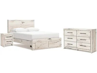 Lawroy Queen Storage Bed, Dresser and Nightstand