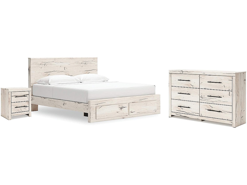 Lawroy King Storage Bed, Dresser and Nightstand - main image