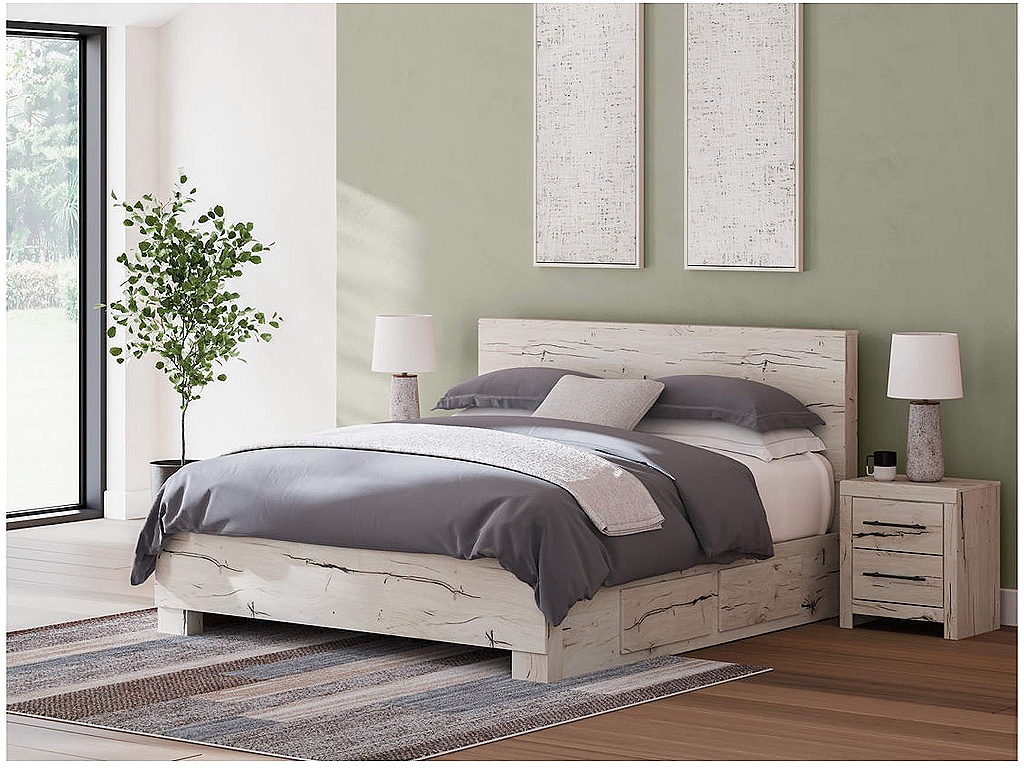 Lawroy King Panel Bed with Storage - main image