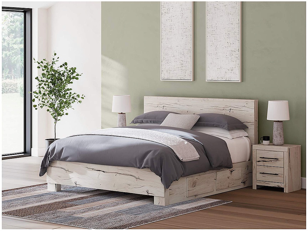 Lawroy King Panel Bed with Storage - main image