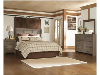 Juararo Queen Panel Headboard, Dresser and Mirror