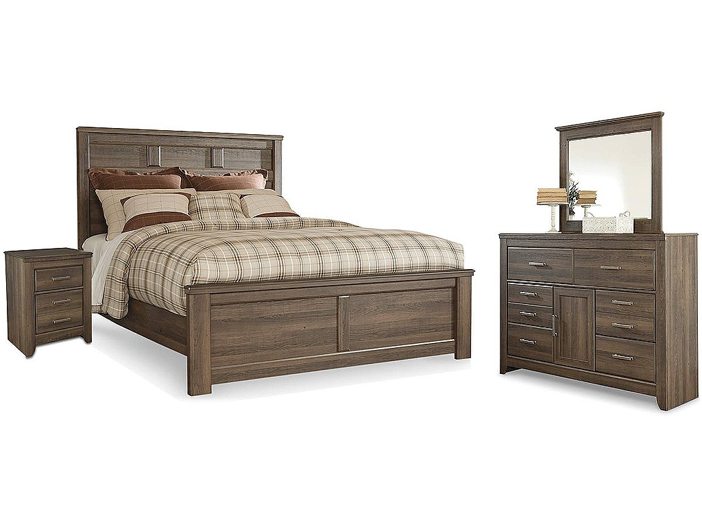 Juararo Queen Panel Bed, Dresser, Mirror and Nightstand - main image
