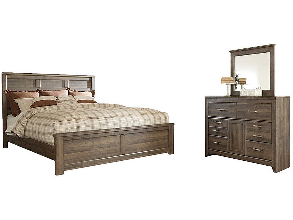 Juararo Queen Panel Bed, Dresser and Mirror - image 1
