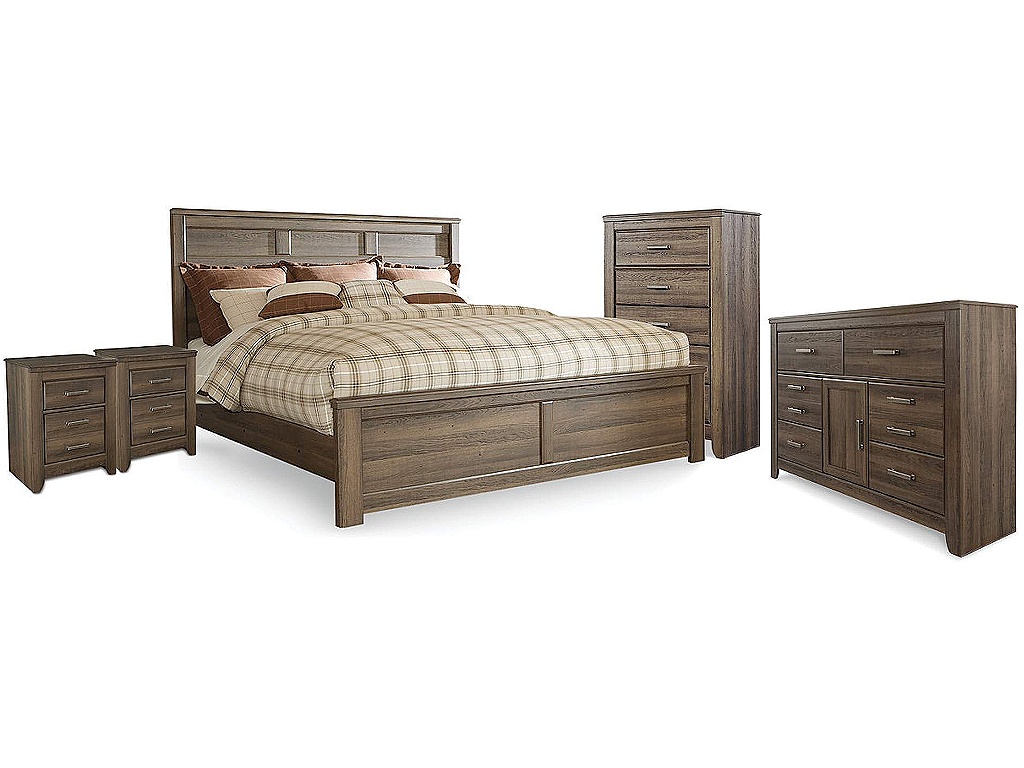 Juararo King Panel Bed, Dresser, Chest and 2 Nightstands - main image