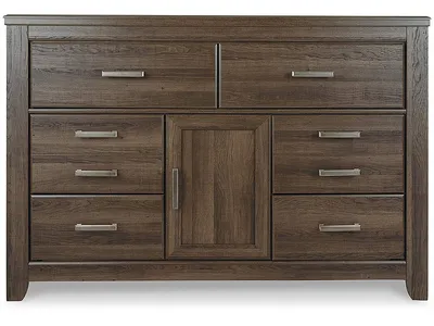 Juararo King Panel Bed, Dresser, Chest and 2 Nightstands