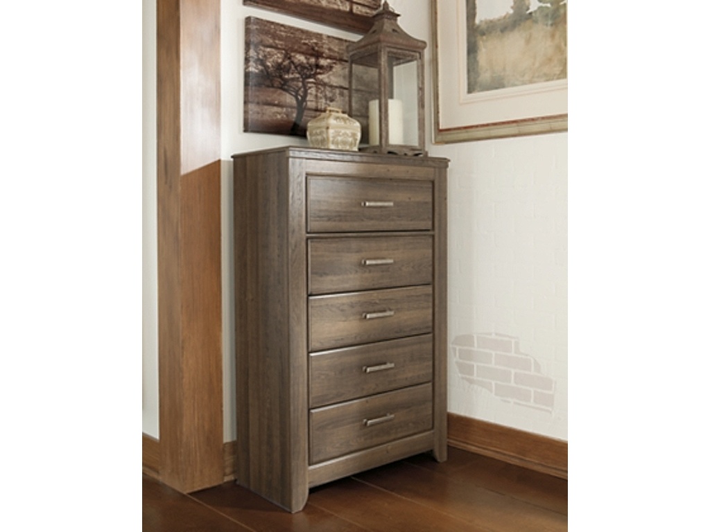 Juararo California King Panel Bed, Dresser, Mirror, Chest and Nightstand - image 13