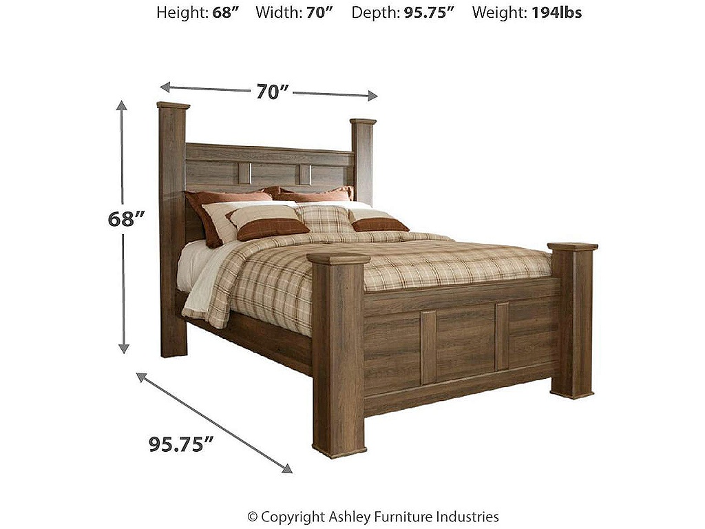 Juararo Queen Poster Bed - image 3